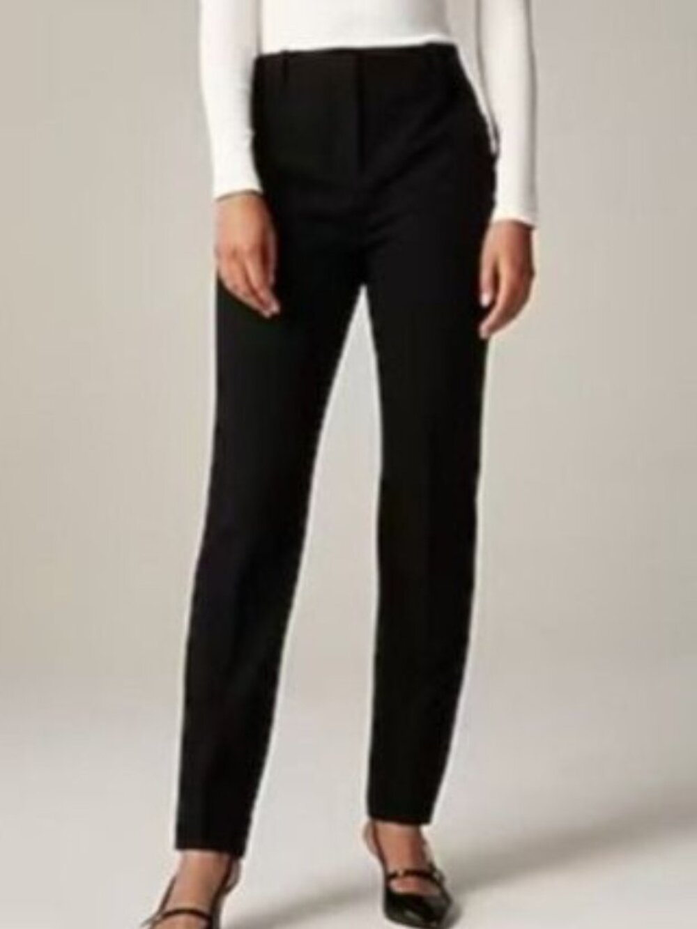 NWT J.Crew New Cameron Pant Sz 2 Black Slim Ankle Stretch High Rise Career Work